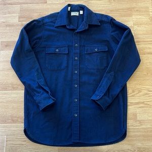 L.L. Bean Men's Deep Blue Casual Shirt